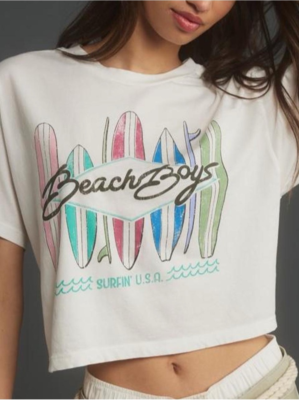 Letluv Beach Boys Boxy Graphic Tee
